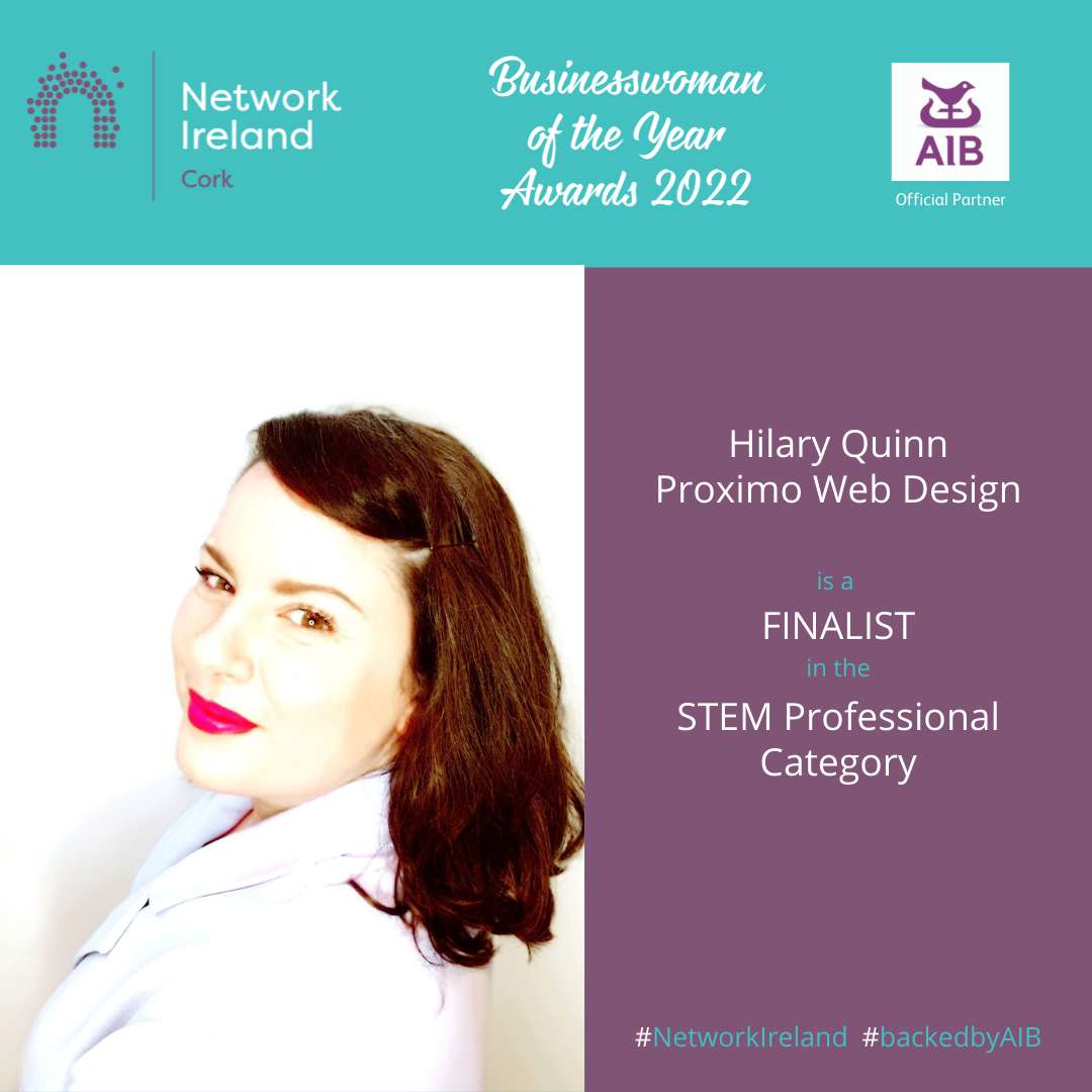 Finalist in STEM professional category Network Ireland Businesswoman of the Year Awards 2022